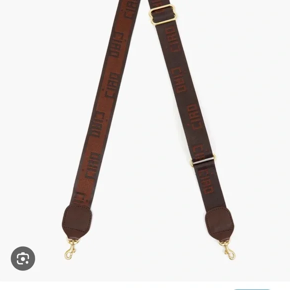 Clare V. Crossbody Strap in Ciao Brown - Picture 1 of 5